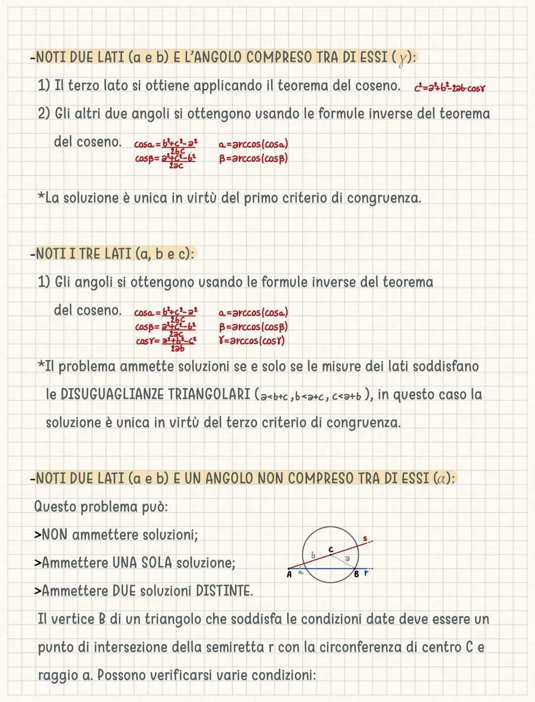Trigonometria
La TRIGONOMETRIA è la branca della matematica che studia le relazioni fra le
misure dei lati e le funzioni goniometriche degli
