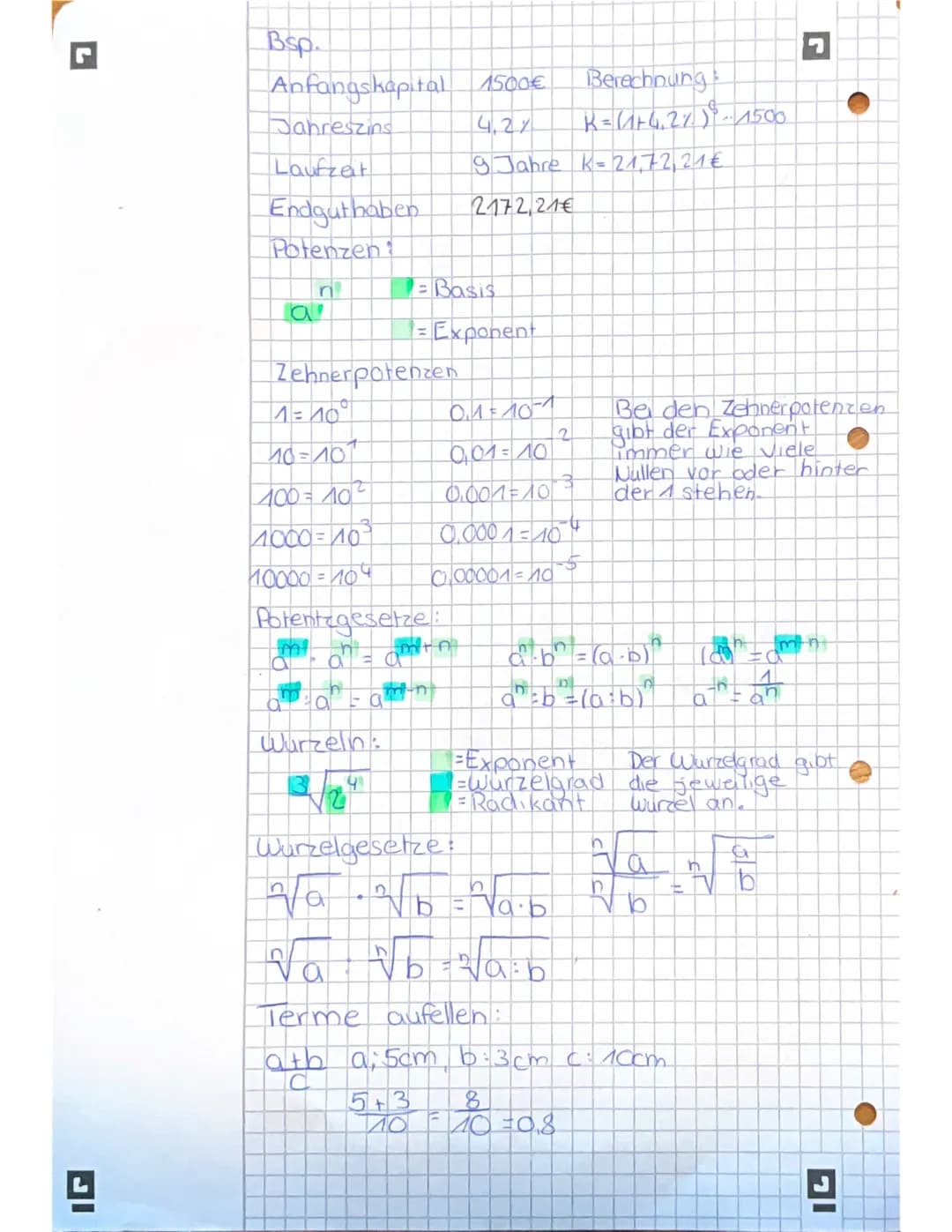 Mathe
Dezimalzahlen:
Von einer Dezimalzahl in Prozent
100
100% = \frac{100}{100} = 1
25
0,25 = \frac{25}{100} = 25%
4
0,04 = \frac{4}{100} =