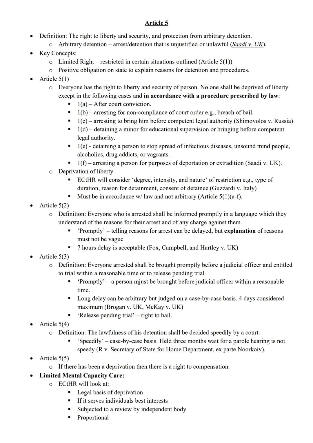 # Human Rights Fact Sheet
# Human Rights Act 1998
* UK law before the Human Rights Act 1998
* Magna Carta 1215 – laid foundation for hu