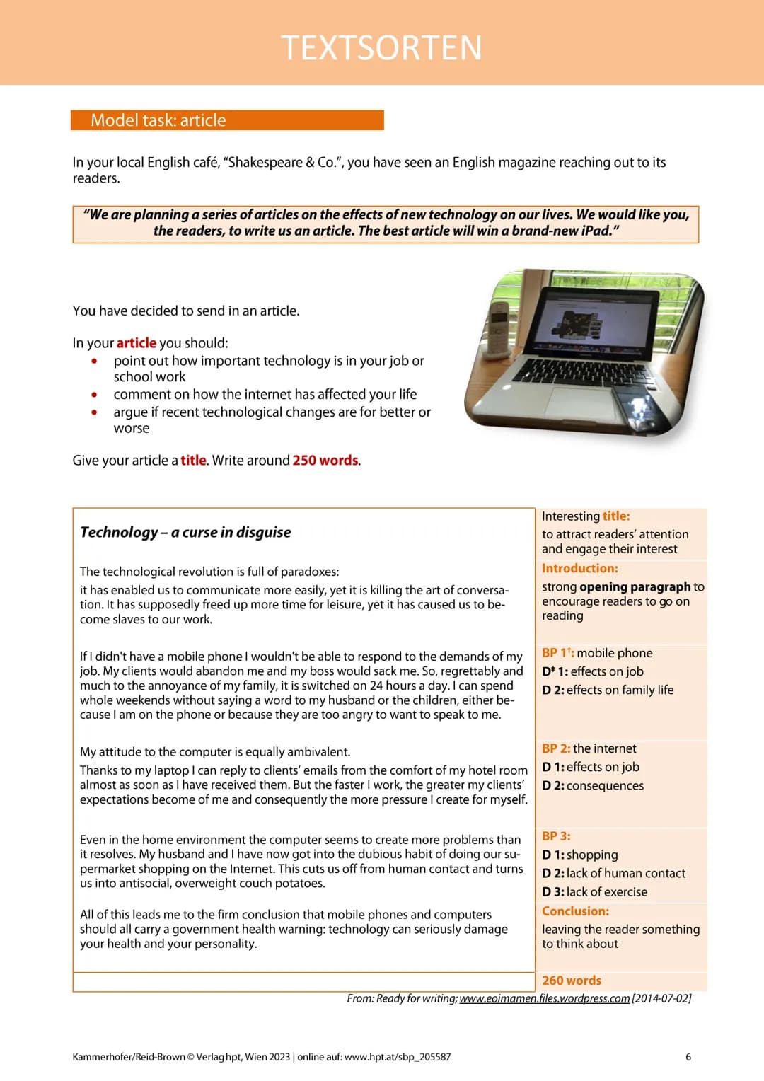 # TEXTSORTEN
## ESSAY (AHS)
### Definition
Ein Essay präsentiert den Standpunkt des Schreibers/der Schreiberin zu einem bestimmten Thema.