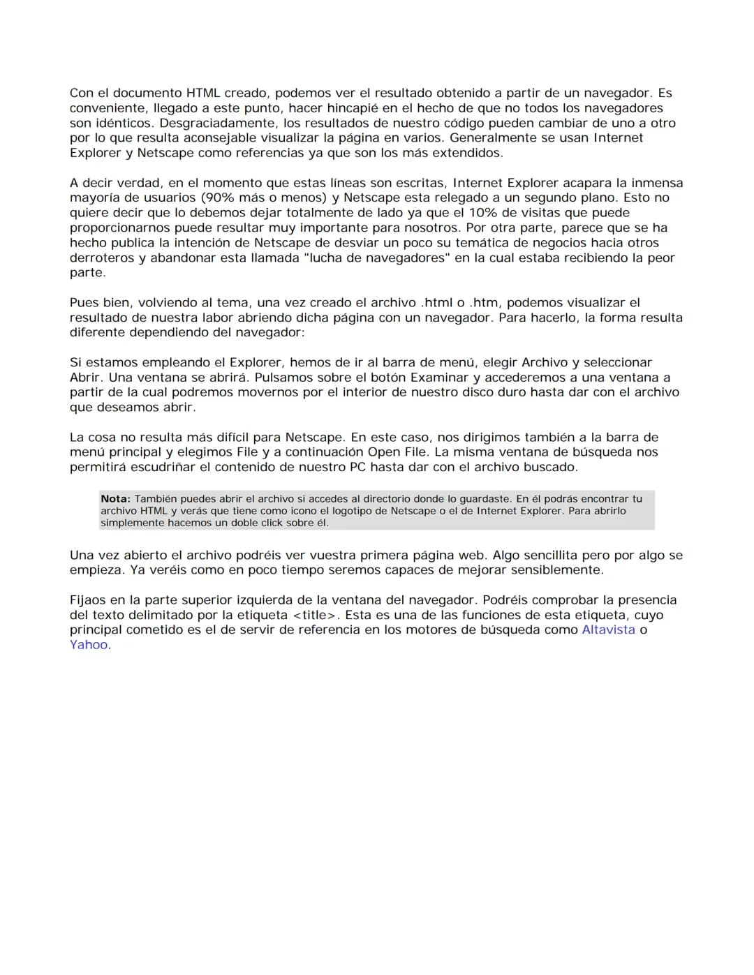 # Manual de HTML
HTML es el lenguaje utilizado como base para crear las páginas web. En este manual explicamos en profundidad como utilizar