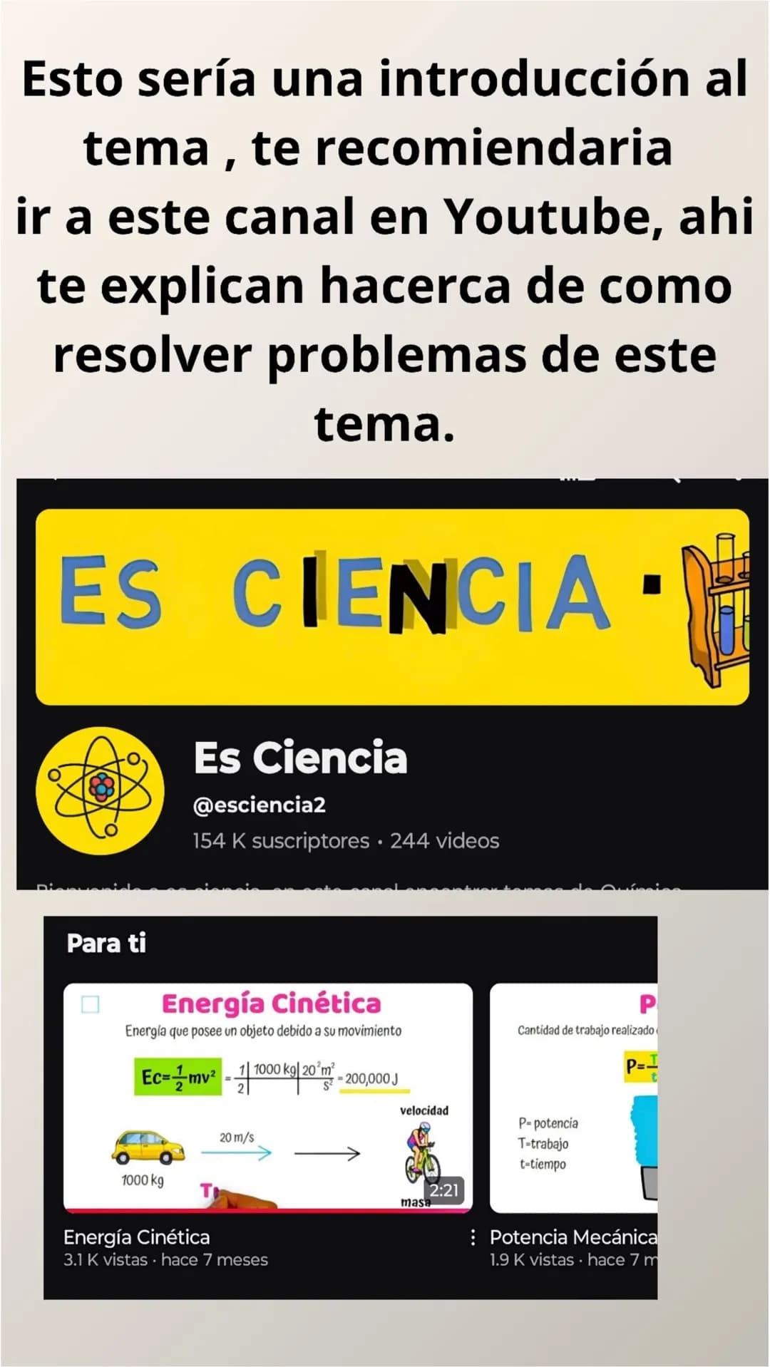 Energía
cinética... # Que es la energía cinética???
La física la define como la cantidad de trabajo realizado por todas las fuerzas que act
