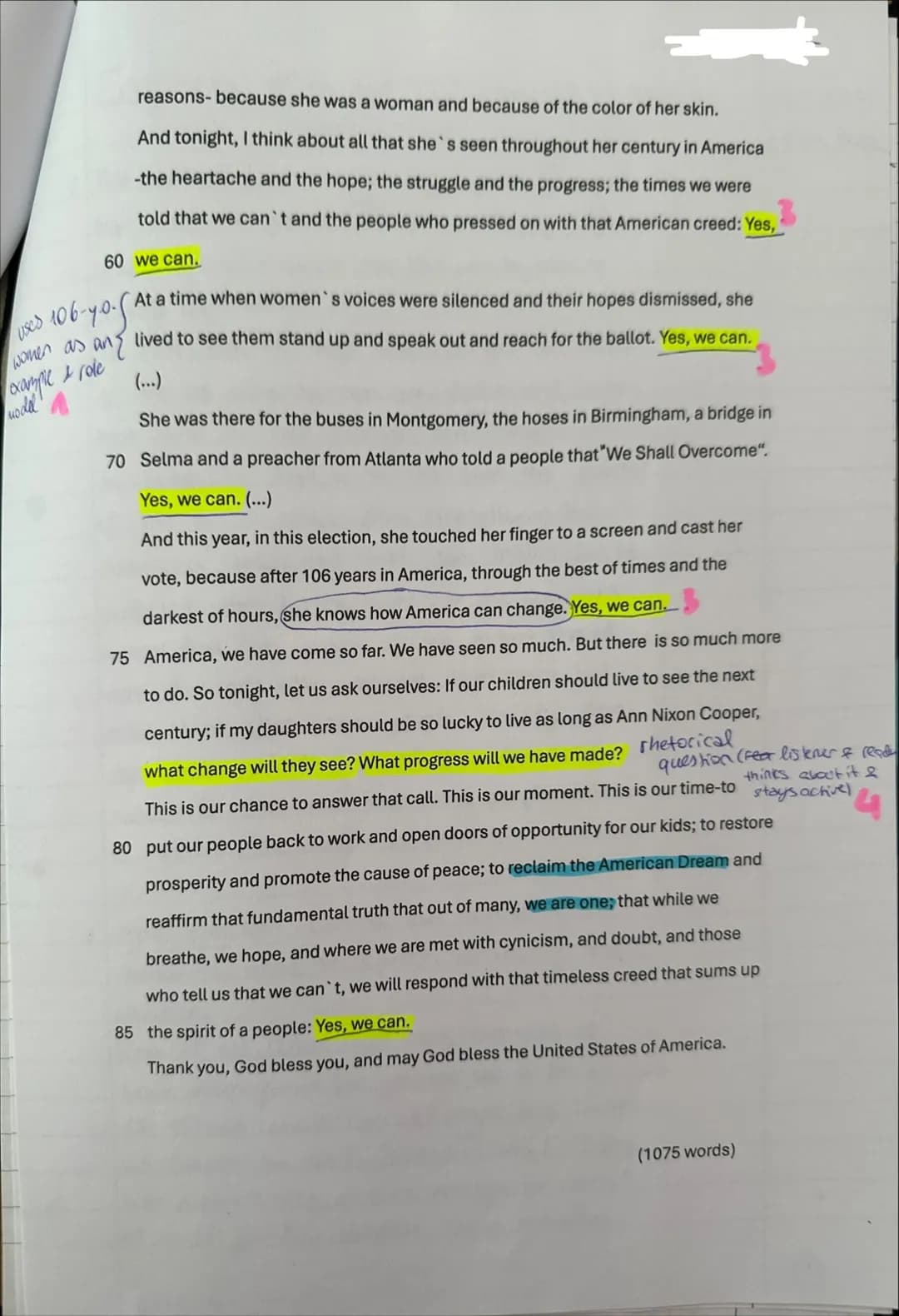 Exam Q2 - advanced course
The Impact of the American Dream - then and now
Writing
Tasks:
1. Outline Obama's view on the American nation in