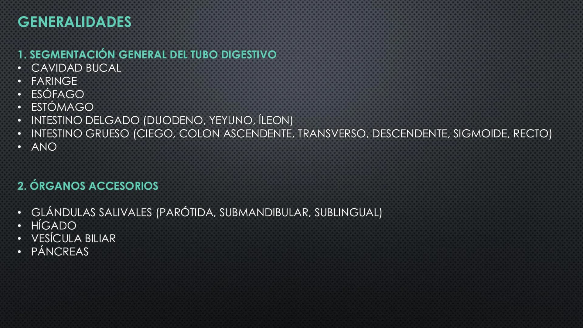 SISTEMA DIGESTIVO
PHYSIOLOGY OF HEAD AND NECK
Brain
Facial artery
Facial vein
Masseter
Facial vein
Parotid gland
Parotid gland
Mandibular ne