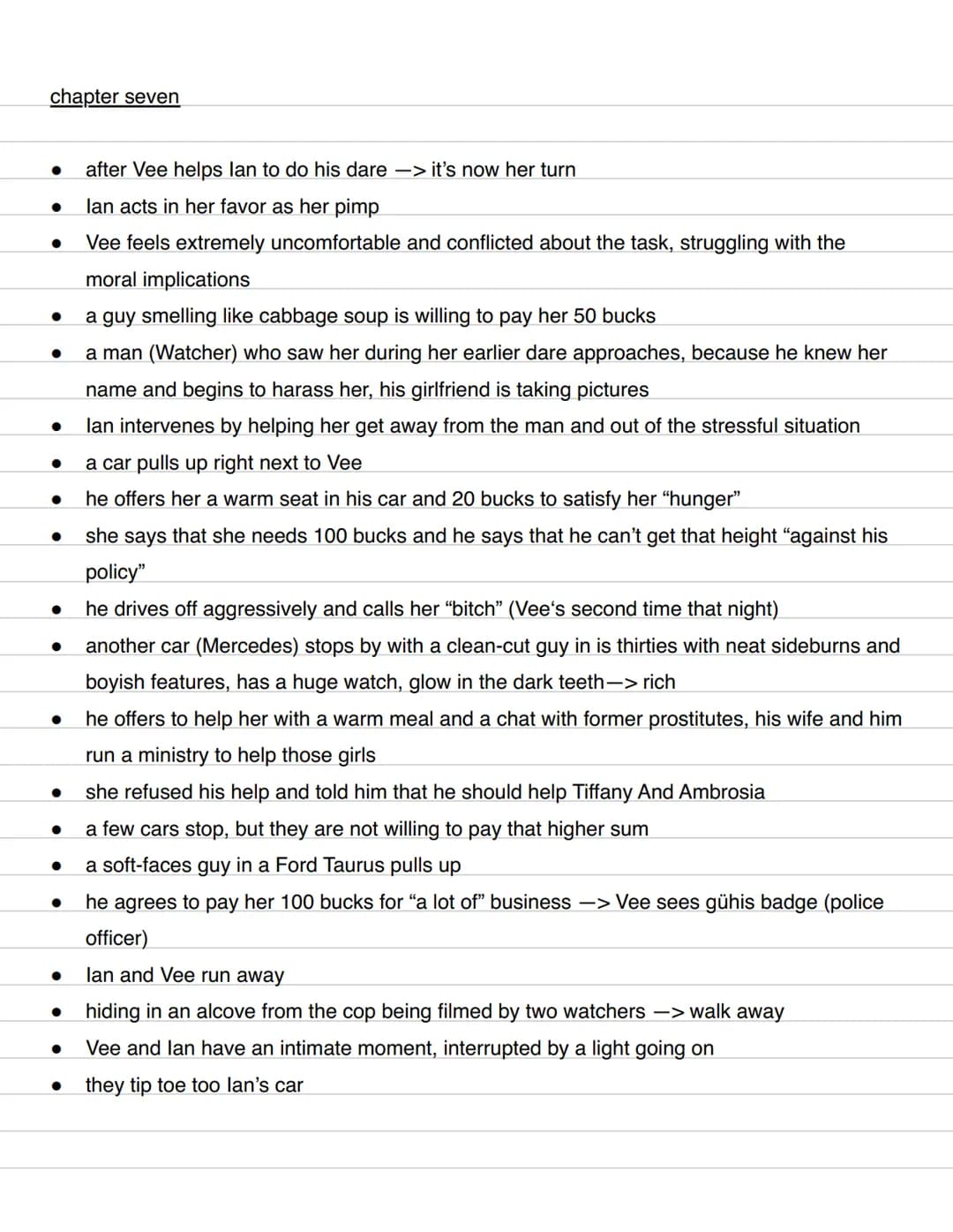 Nerve - Jeanne Ryan (detailed summery)
prologue
- Abigail is followed by Watchers
- she leaves her house -> seeks freedom
- drives away with