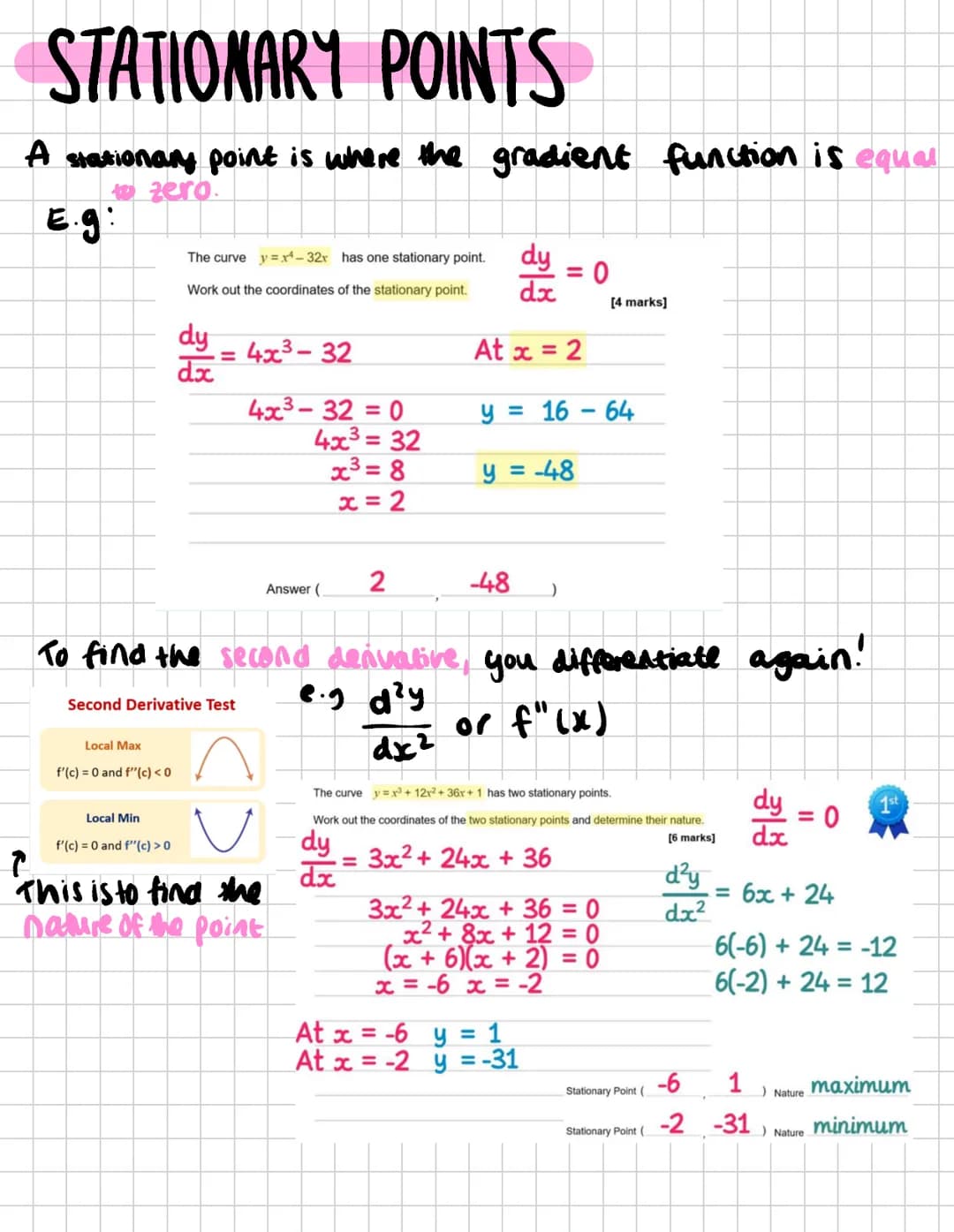 Further Maths NOTES PASCAL'S TRIANGLE BINOMIAL EXPANSION
The second number of each row tells us
what row we should use for expansion
1
1
1
2