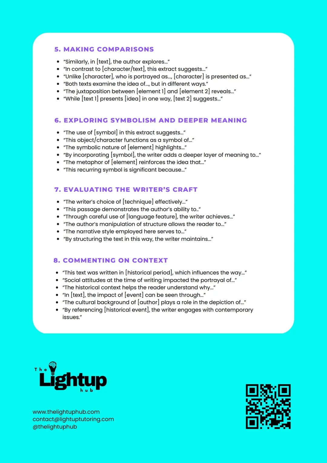 ESSAY-
BOOSTING
WORD BANK
Want to make your essays sound more sophisticated? Swap out simple words for
high-impact ones! Here's a huge bank