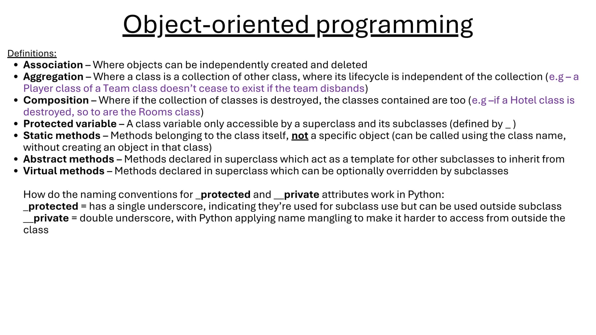 # Paper 1 Com Science
John Joyce 1. <u>Programming Check List</u> Identifiers
What are they?
Meaningful names given to variables (e.g - Age