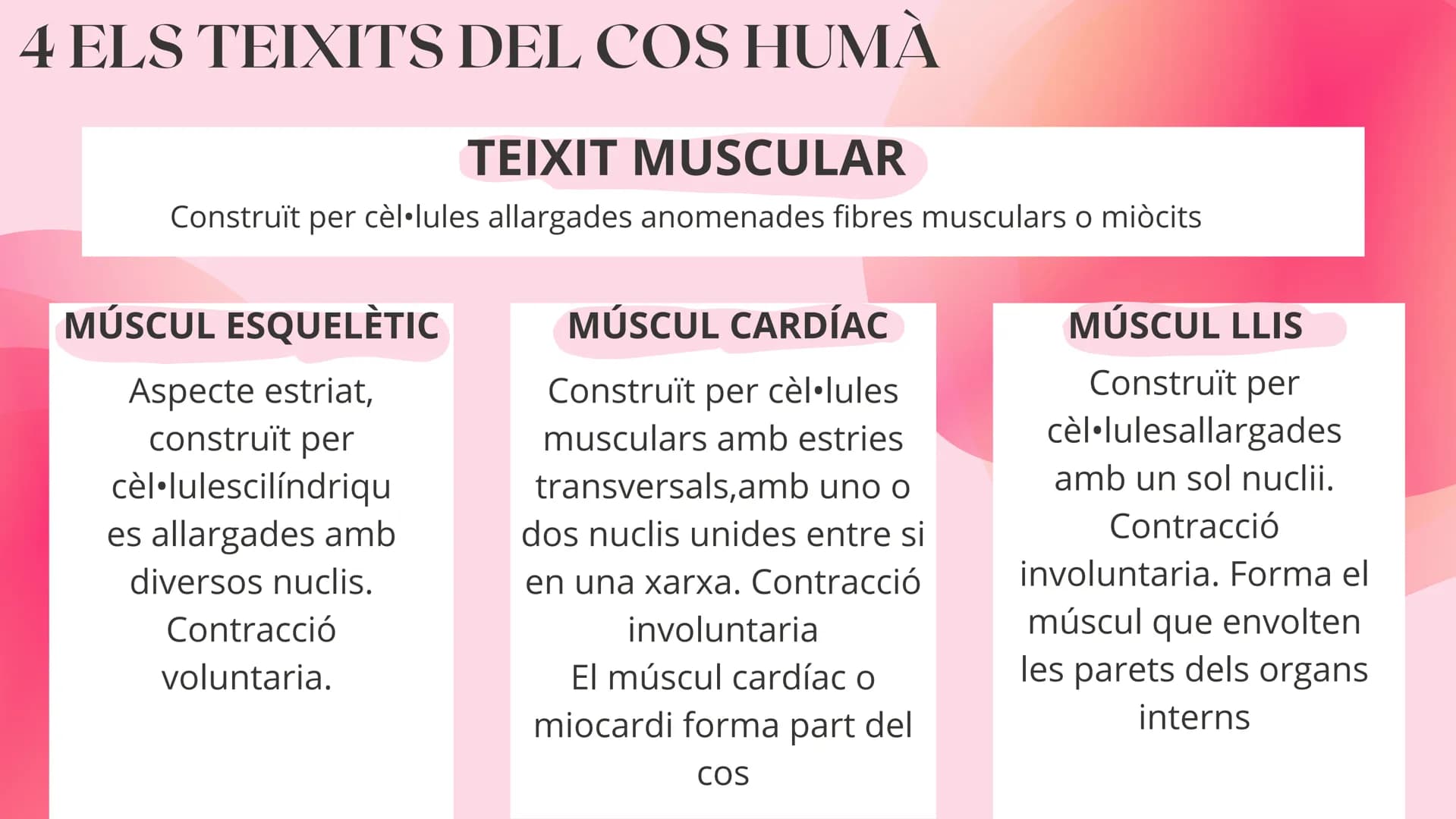 # TEMA 1
EL COS HUMÁ 1 ELS NIVELLS D'ORGANITZACIÓ
NIVELL
ATOMIC
Format pels àtoms
anomenat
bioelements
NIVELL
MOLECULAR
Format per molécu