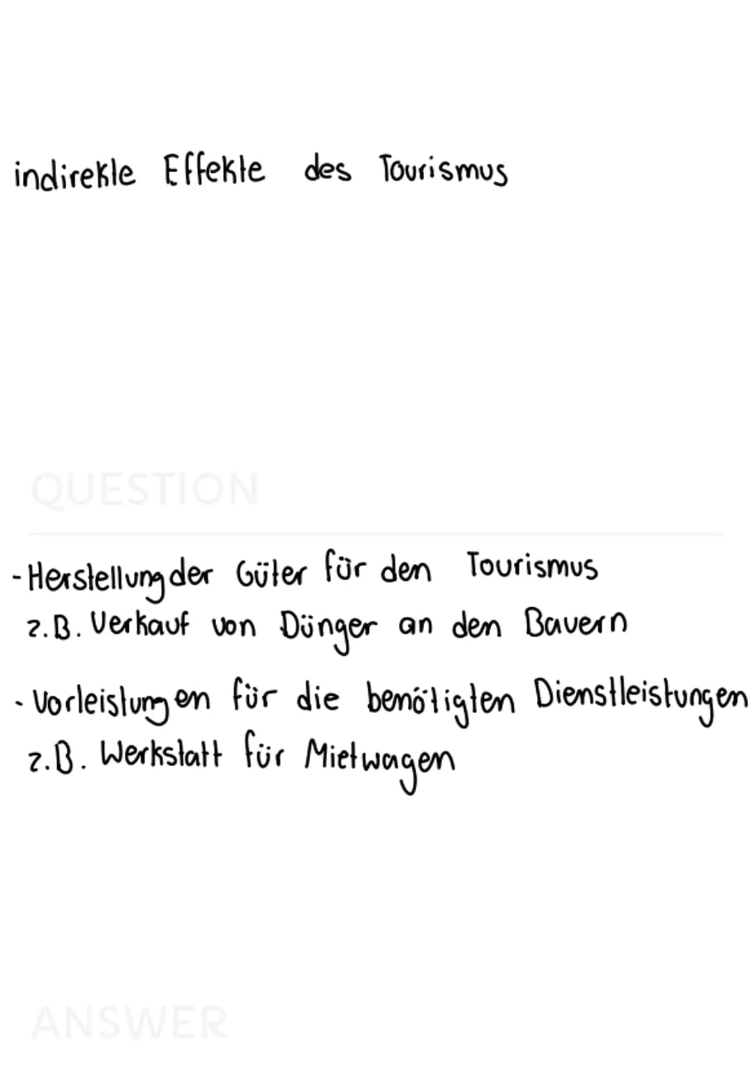 Cernzellel
Begriffe:
-direkte Effekte des Tourismus
-indirekte Effekte des Tourismus
-induzierte Effekte des Tourismus
-Devisen
-Infrastrukt