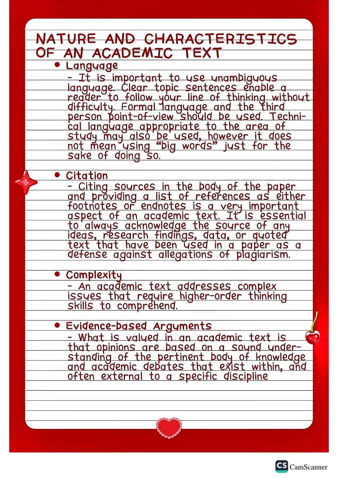 Reigh's
Notes
English for Academic and
Professional Purposes
SMTW
TFS
LESSON 1: ACADEMIC
LANGUAGE
ACADEMIC TEXT
- A reading material that pr