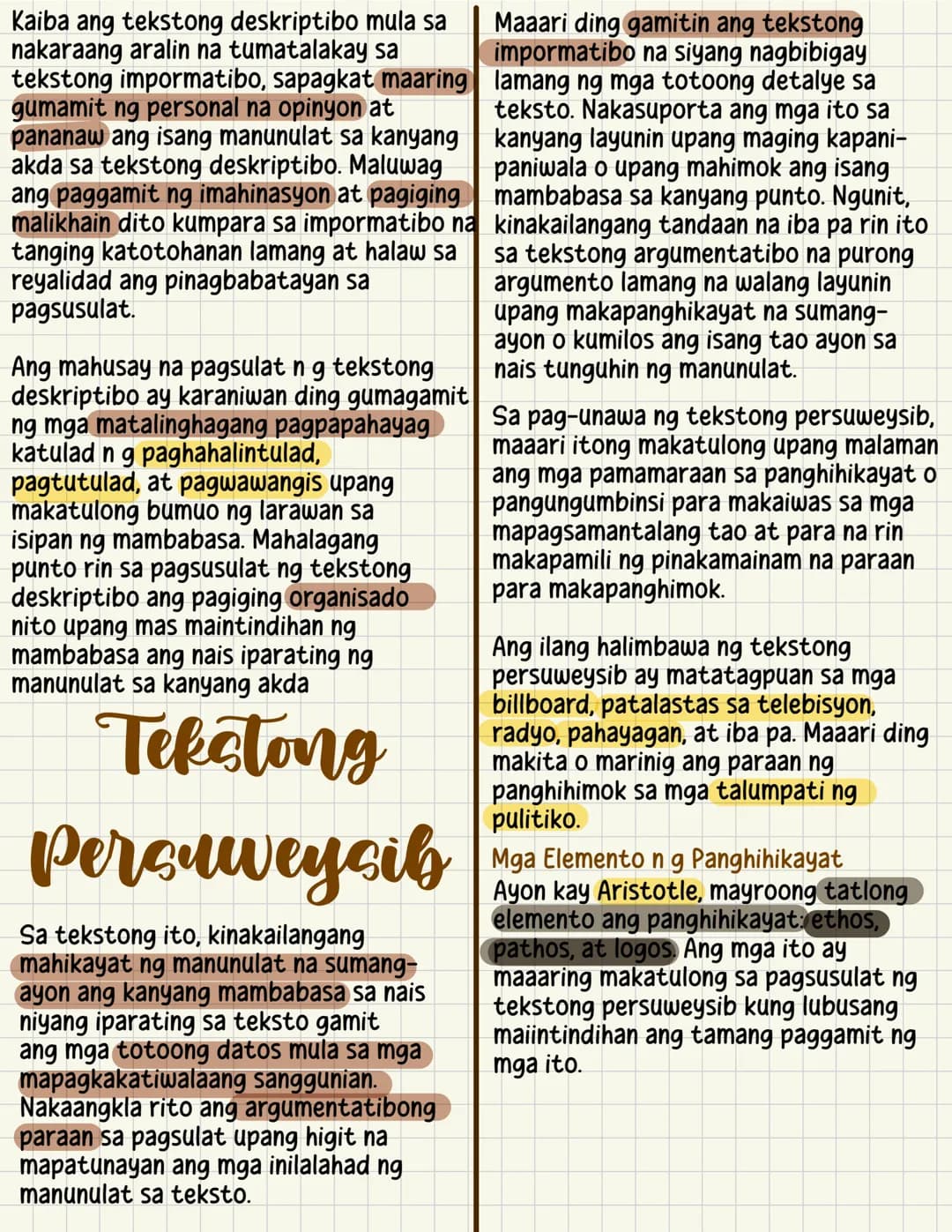 Teksto
Ayon sa Longman Dictionary of Language
Teaching and Applied Linguistics, 3rd
Edition nina Richards at Schmidt (2002),
ang teksto ay i