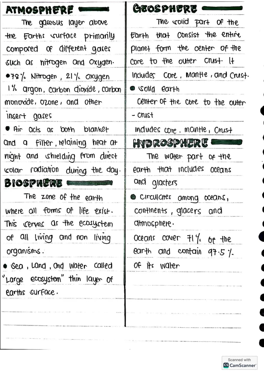NOTES for Grade 11
ABM STUDENTS
CALS
Earth And Life Science # EARTH SCIENCE & LIFE
## UNIQUENESS OF EARTH & SUBSYSTEM
EARTH is the only pl