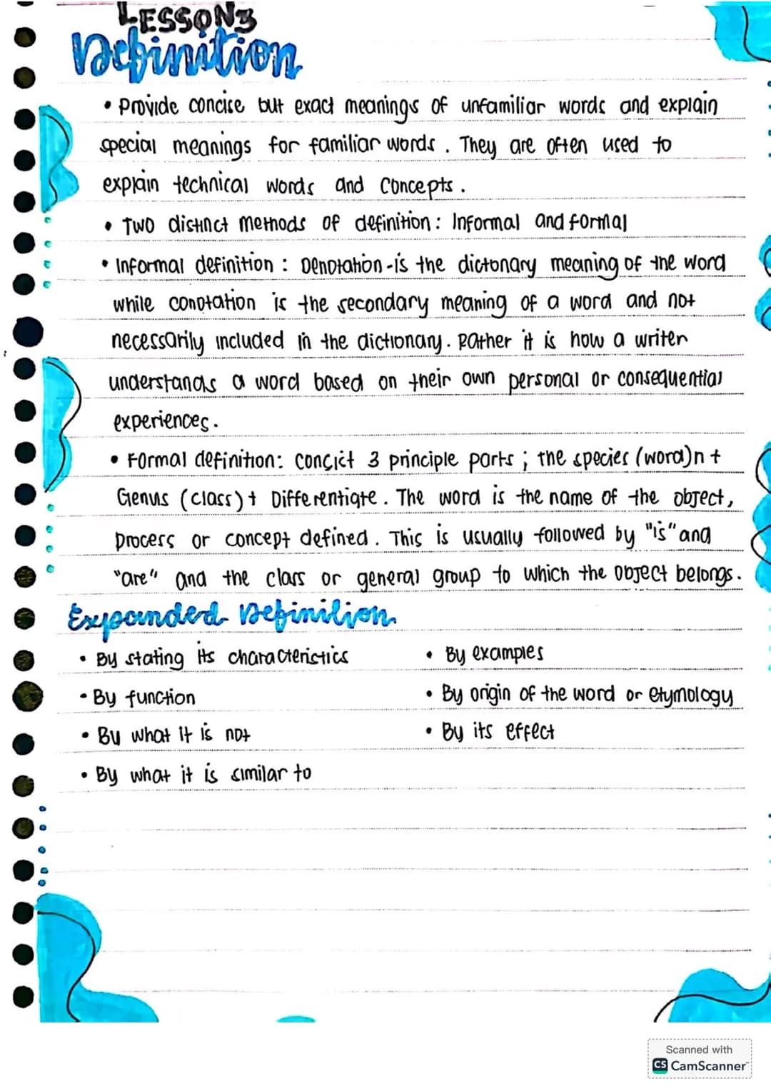 # NOTES for Grade 11 STUDENTS
# RWS
Reading & Writing Skills READING WRITING
PARAGRAPH
Pattern of Development
• the way the essay is organ