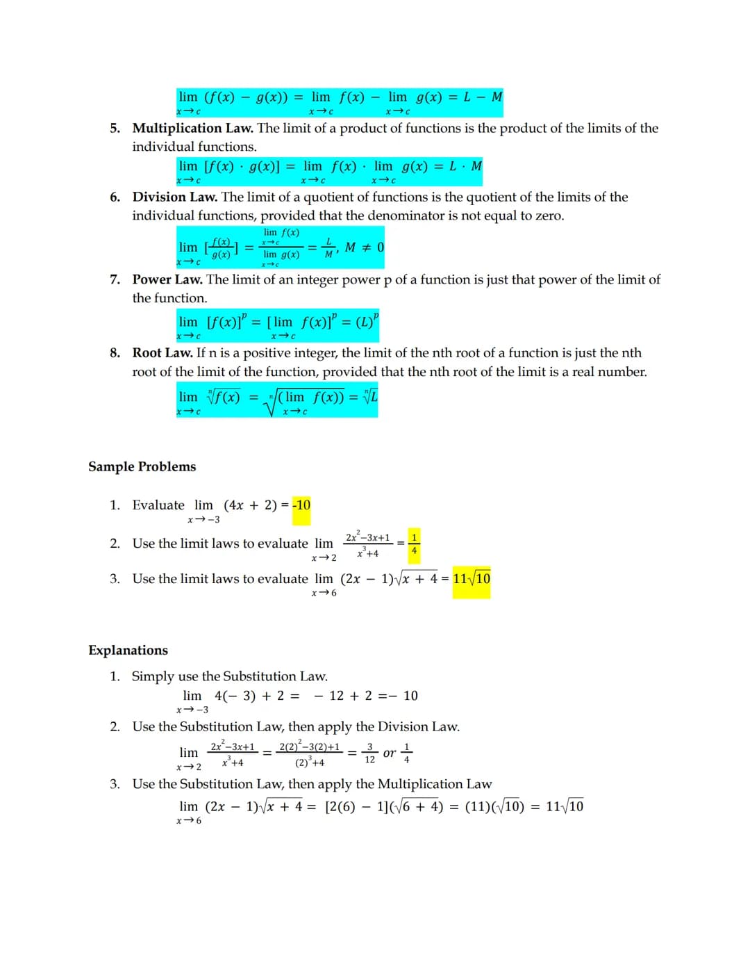 3rd Quarter | Basic Calculus Reviewer
(hello guys, maawa't mahabag wag nyo ishare ang reviewer na ito sa iba oki? kung meron kayo
permission