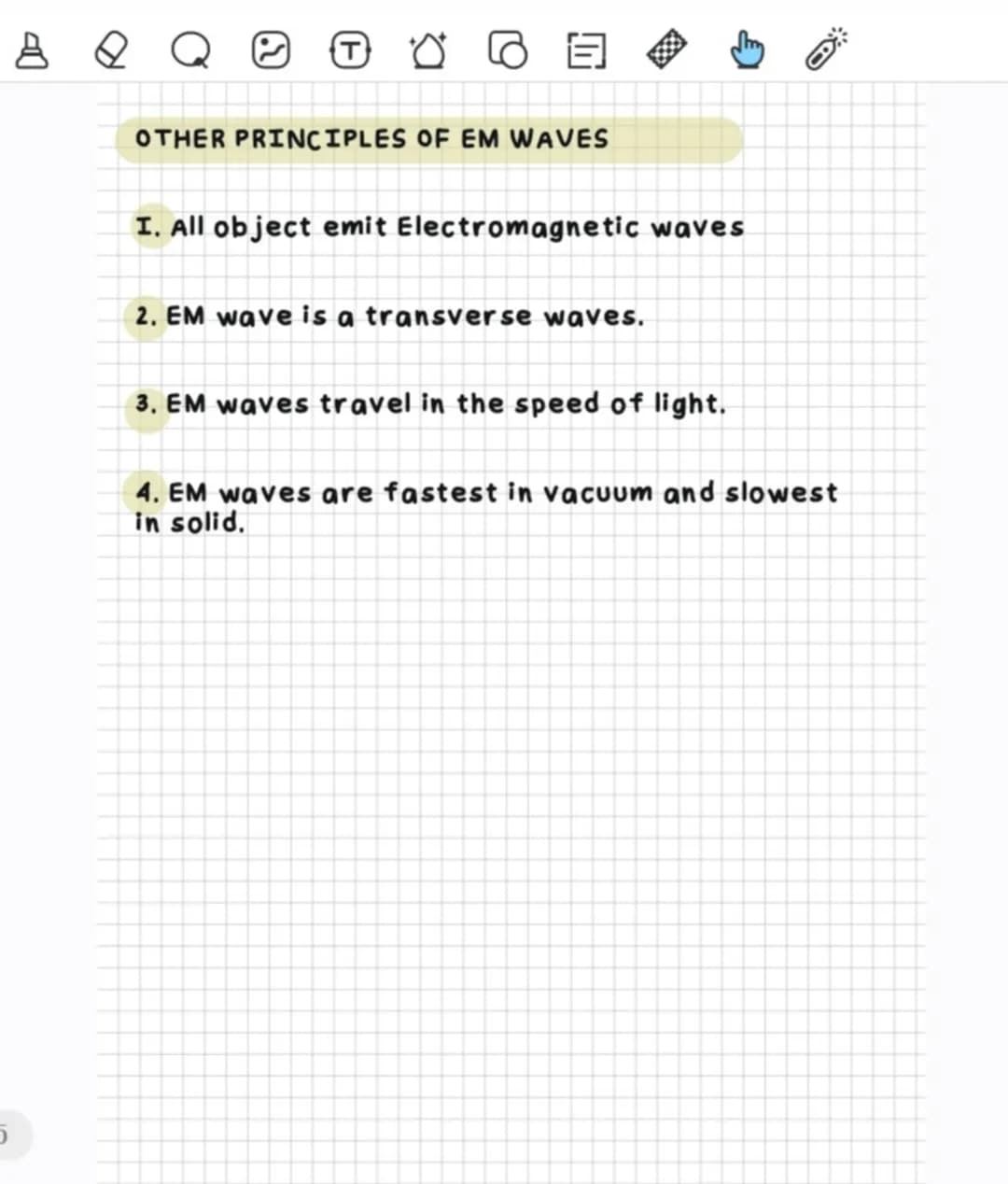 ## SCIENCE QUARTER 2 NOTES
## ELECTROMAGNETIC WAVES & THE ELECTROMAGNETIC SPECTRUM
## ELECTROMAGNETIC WAVES
Waves that do not require a m