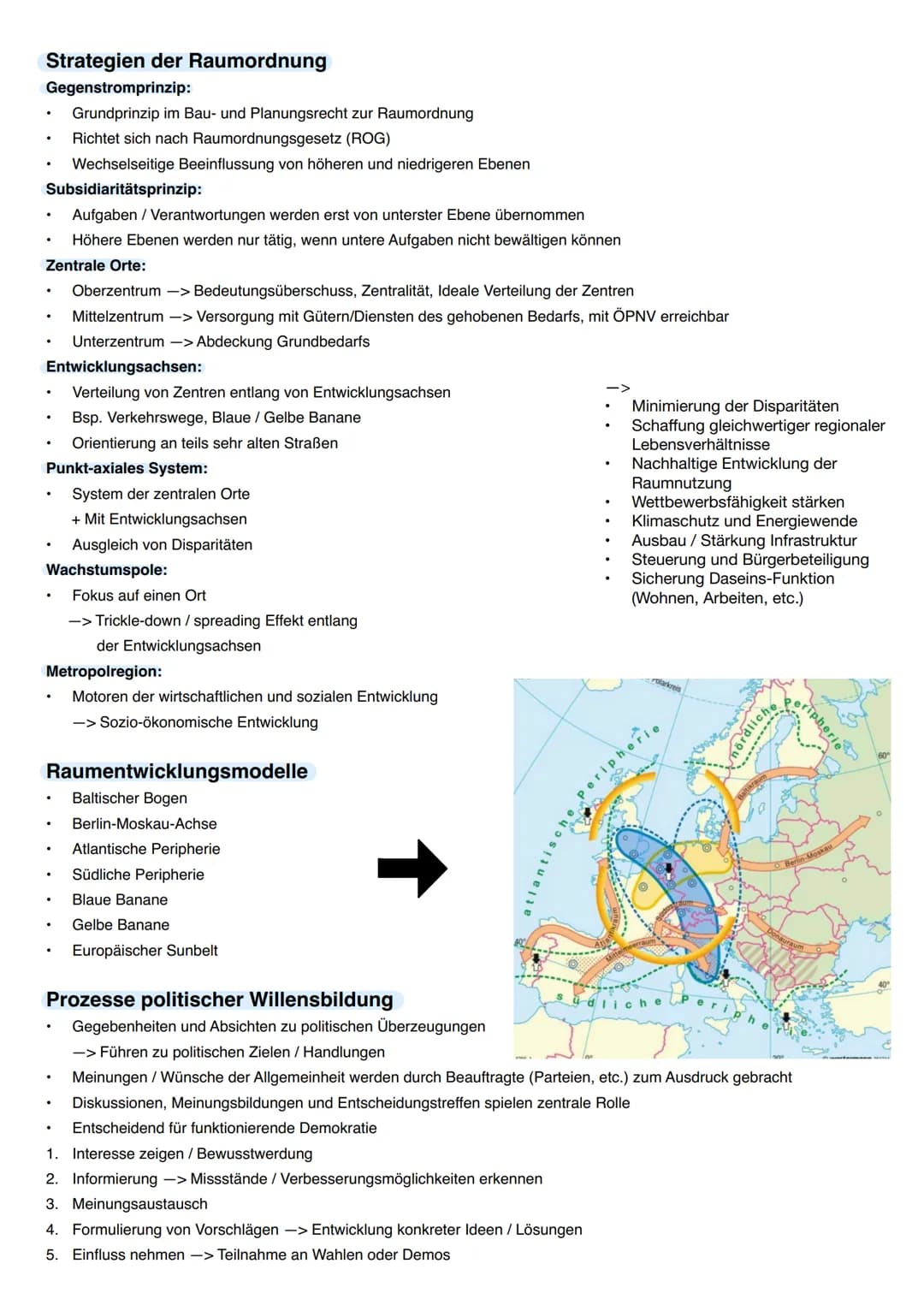 Q2.1- Raumentwicklung in Deutschland und Europa -
Leitbild der Nachhaltigkeit und dessen politische
Umsetzung
Disparitäten in Deutschland un