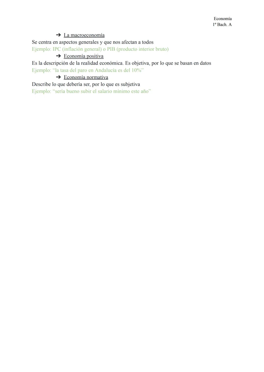 --- OCR Start ---
Economía
1º Bach. A
TEMA 1
Economía: la ciencia de las decisiones
1. ¿Qué es la economía?
La economía es la ciencia que es