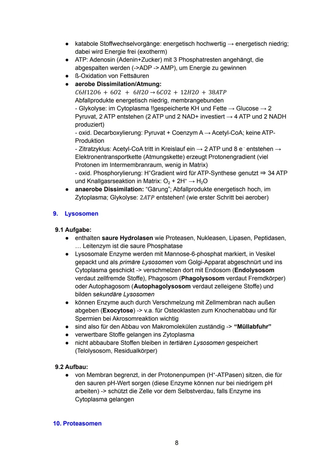 Zellbiologie
= kleinste Einheit des Lebens, die die Grundbausteine des Lebens, die Zellorganellen,
enthält. Sie kann höchst spezialisiert se