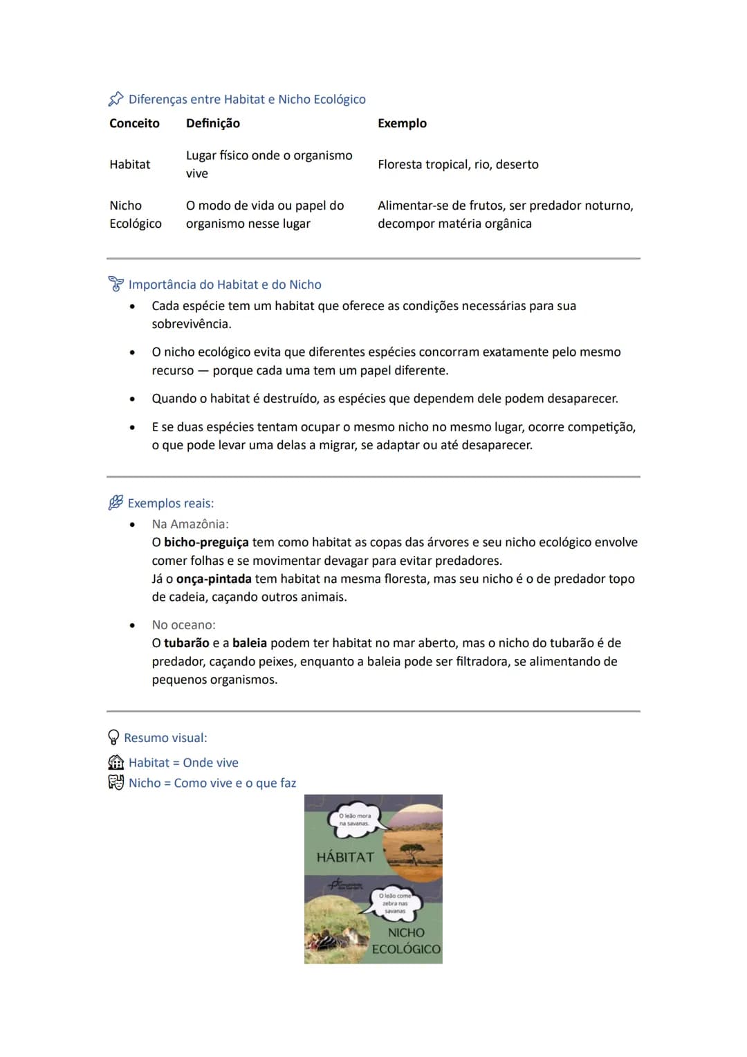 ECOLOGIA - Fatores Abióticos e Bióticos
Ecologia é a parte da Biologia que estuda as relações entre os seres vivos e o ambiente onde
vivem.