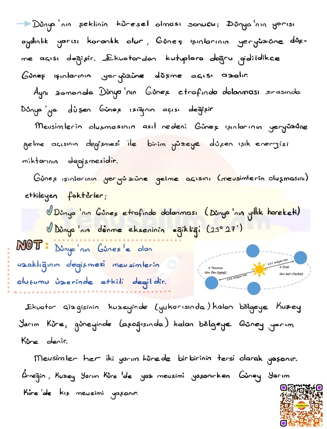 ## MEVSİMLER VE İKLİM
## MEVSİMLERİN OLUŞUMU
Dünya'nın şekli ve hareketleri
- Dünya kutuplardan hafif basık ekuatordan şişkin geoid şeklin