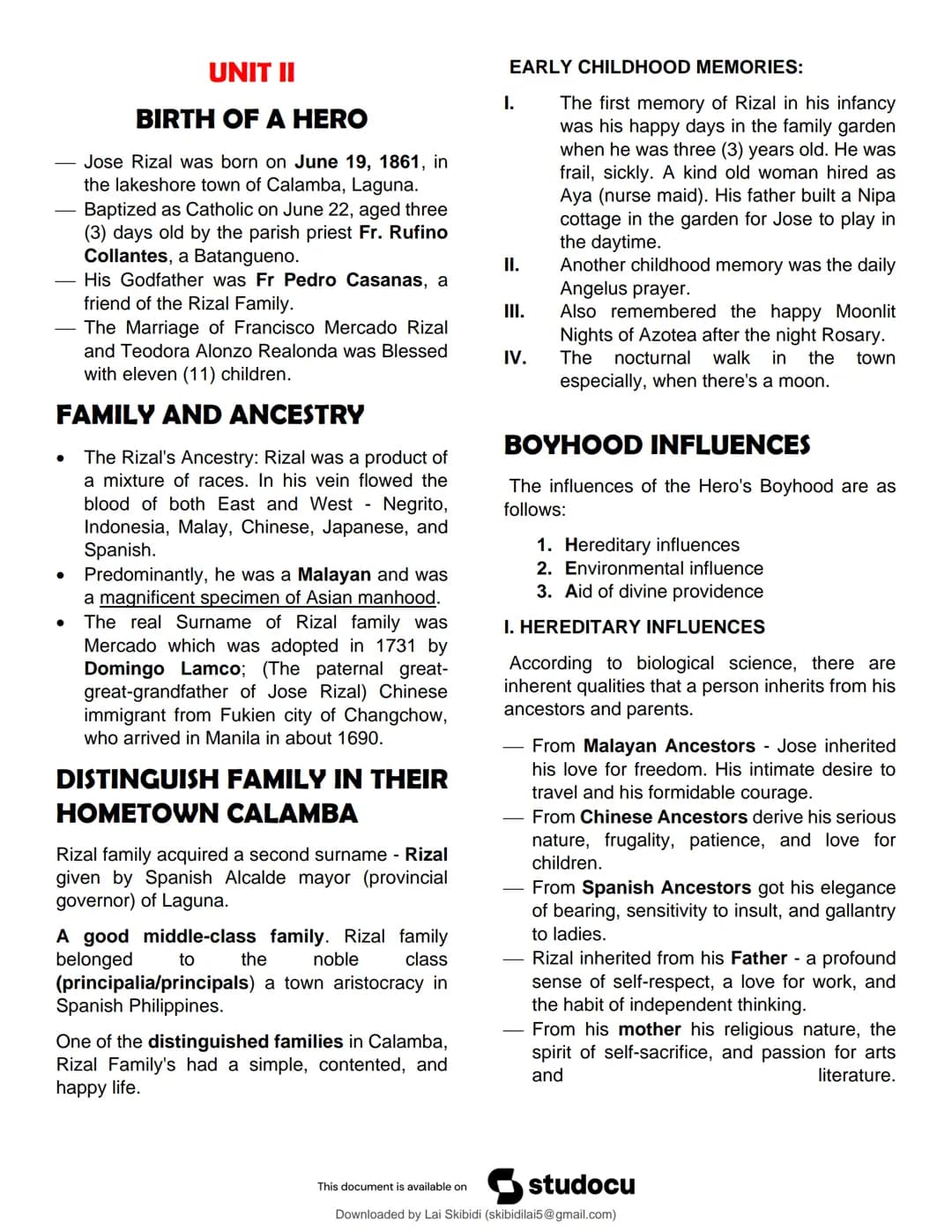 studocu
Rizal - UNIT 1 TO 4 (Encoded)
Life and Works of Rizal (University of Caloocan City)
Scan to open on Studocu
Studocu is not sponsored