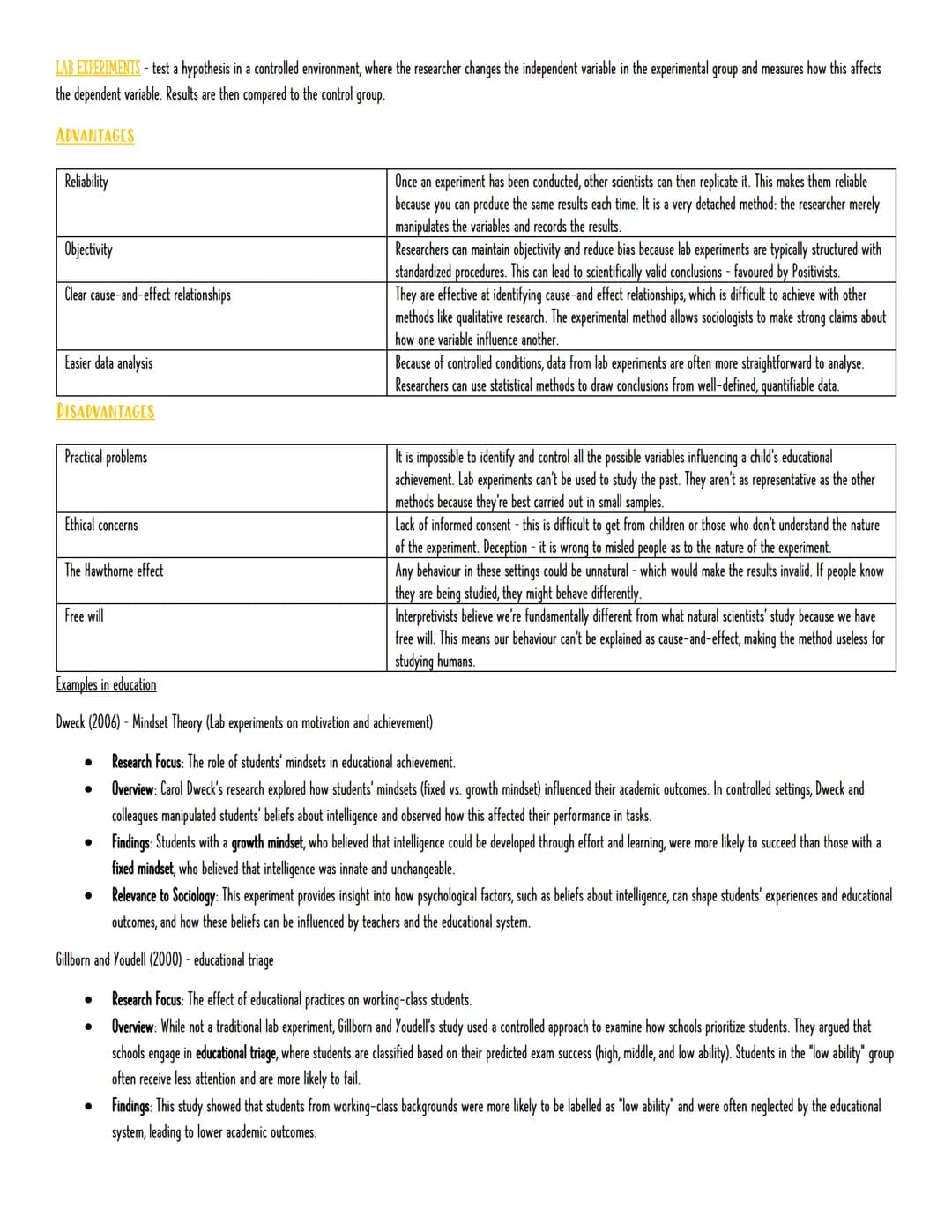 KEY WORDS
Research METHODS - Advantages AND DISADVantages
Quantitative data - refers to information that appears in numerical form, or in th
