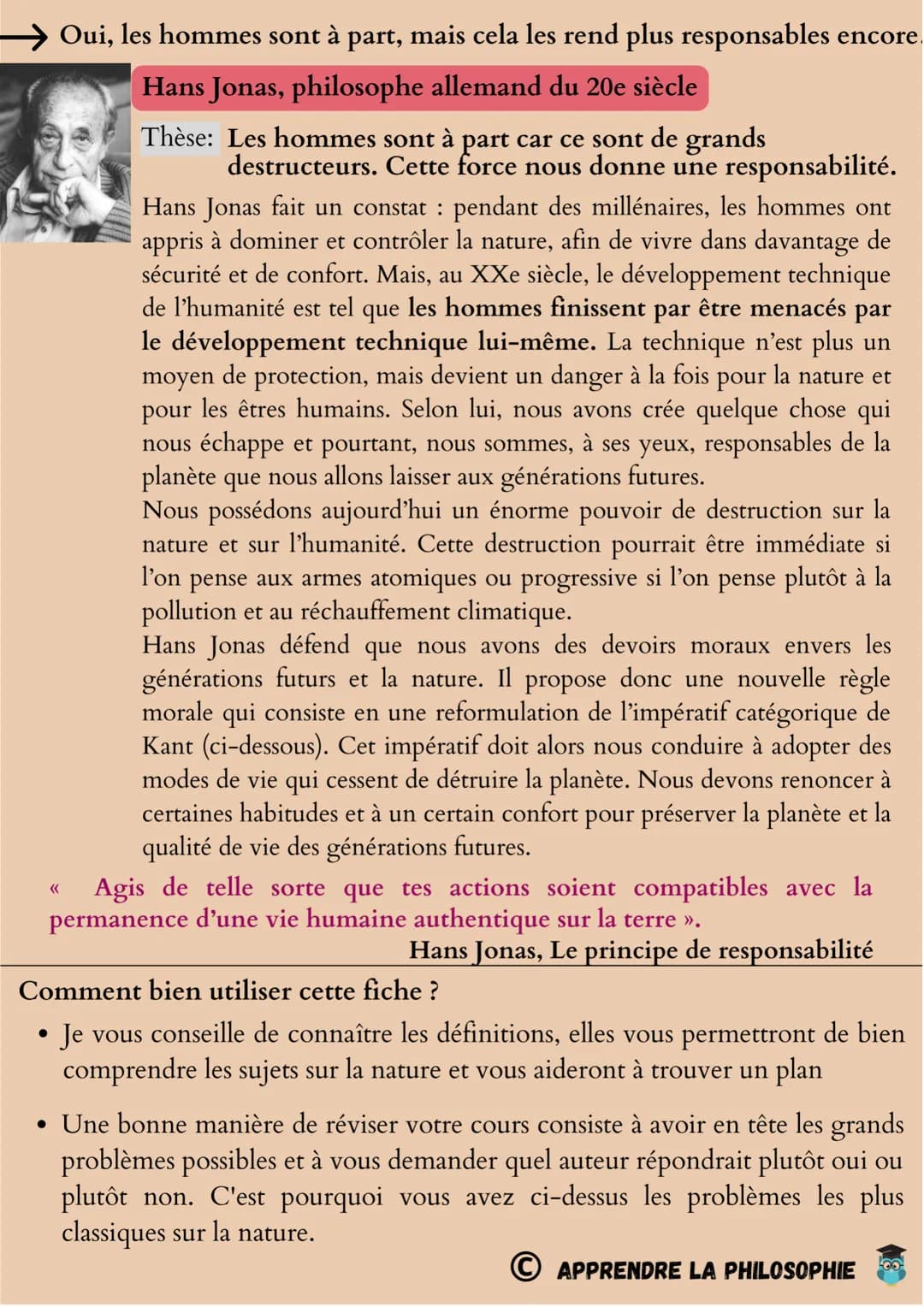 La nature
Définitions importantes :
La nature: On peut définir la nature comme l'ensemble des espaces
et des êtres qui n'ont pas été créés o