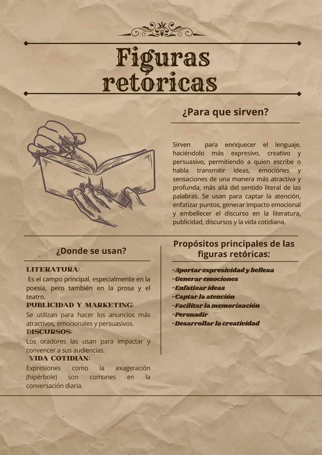 Figuras
retoricas
¿Para que sirven?
Sirven para enriquecer el lenguaje,
haciéndolo más expresivo, creativo y
persuasivo, permitiendo a quie