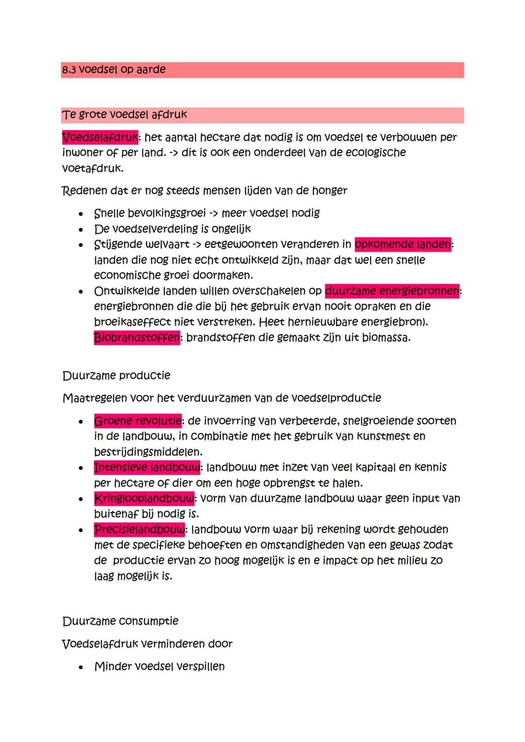 ## Aardrijkskunde
Hoofdstuk 8
8.1 duurzaam leven op aarde
Leven op aarde
De 5 factoren die leven op aarde mogelijk maken:
* De dampkring