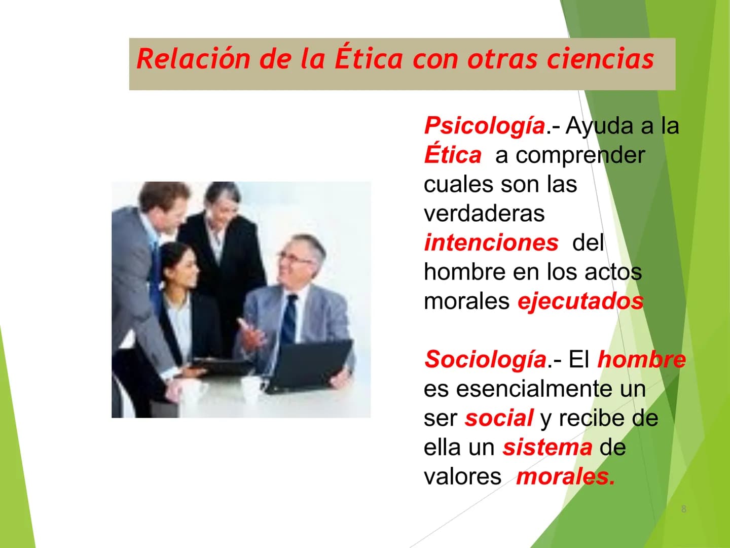 ## LA ÉTICA Introducción
Los problemas morales son una realidad. El hombre
siempre se ha preocupado por el bien y el mal, quizá la
moral no
