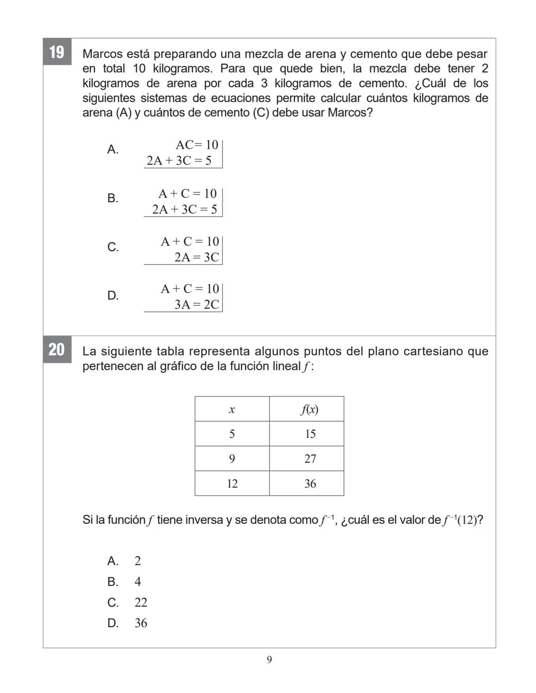 SANTILLANA
ENSAYO SIMCE 3
MATEMÁTICA
2° MEDIO 2025
Antes de comenzar la prueba, lee las siguientes instrucciones.
INSTRUCCIONES
* Contesta s