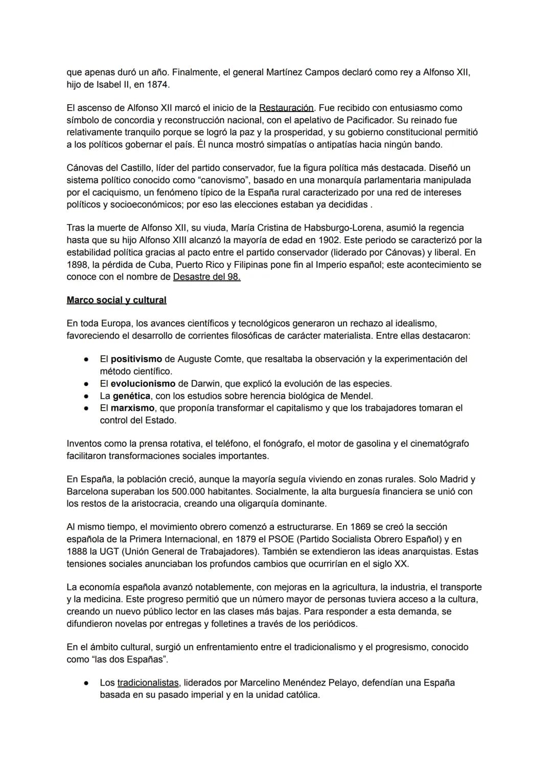 PROGRAMMA SPAGNOLO
EL ROMANTICISMO
Marco historico
El romanticismo se desarrolla en el siglo 19, que se ve marcado por muchos cambios y revo