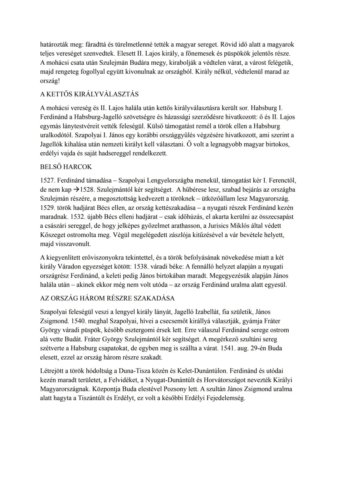 8. A mohácsi csata és az ország három részre szakadása
A KIRÁLYI HATALOM ÖSSZEOMLÁSA
A magyar trónra Mátyás halála után a lengyel származá