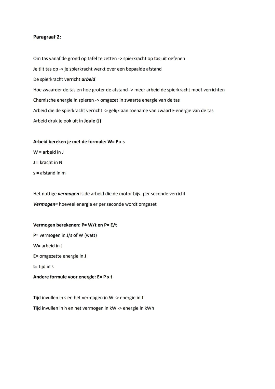 Natuurkunde Hoofdstuk 3
Paragraaf 1:
Veel voorkomende energievormen:
- Elektrische energie ($E_{el}$): lamp krijgt zijn energie uit een stop