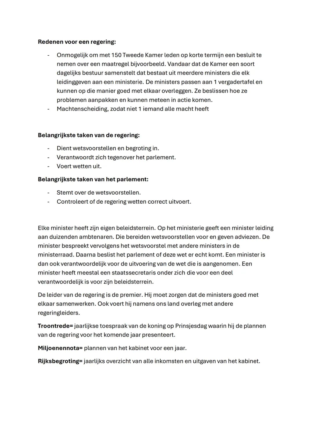 Maatschappijleer
Hoofdstuk 3
Parlementaire democratie
Paragraaf 1:
Politiek= het maken van keuzes waaraan alle burgers in een staat zijn geb