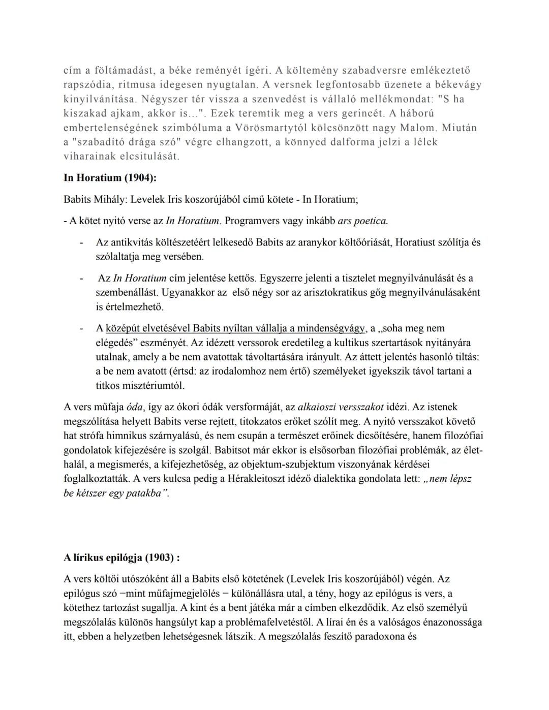 ## Életrajzi:
Babits Mihály:
- Született: 1883, Szekszárd, katolikus családban
- tanulmányait Pécsen végezte, Szekszárdon érettségizett 19