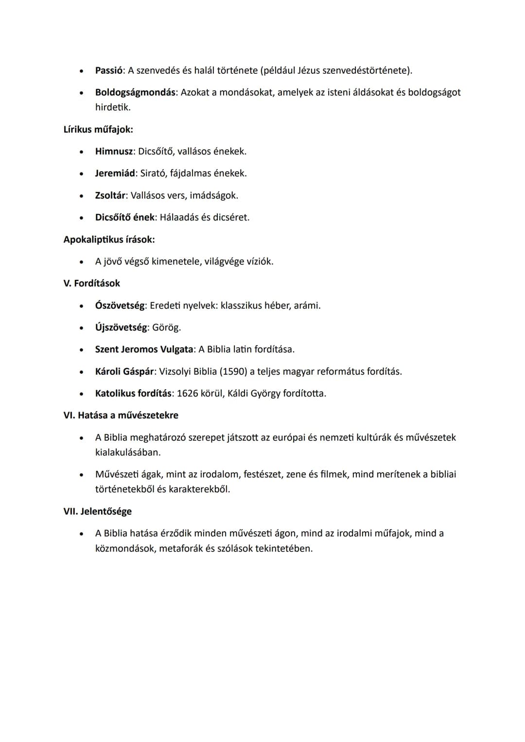 A BIBLIA
I. Meghatározás
* A Biblia a zsidó és keresztény vallás szent szövegeinek kanonizált gyűjteménye.
* Kánon: A vallási közösség által