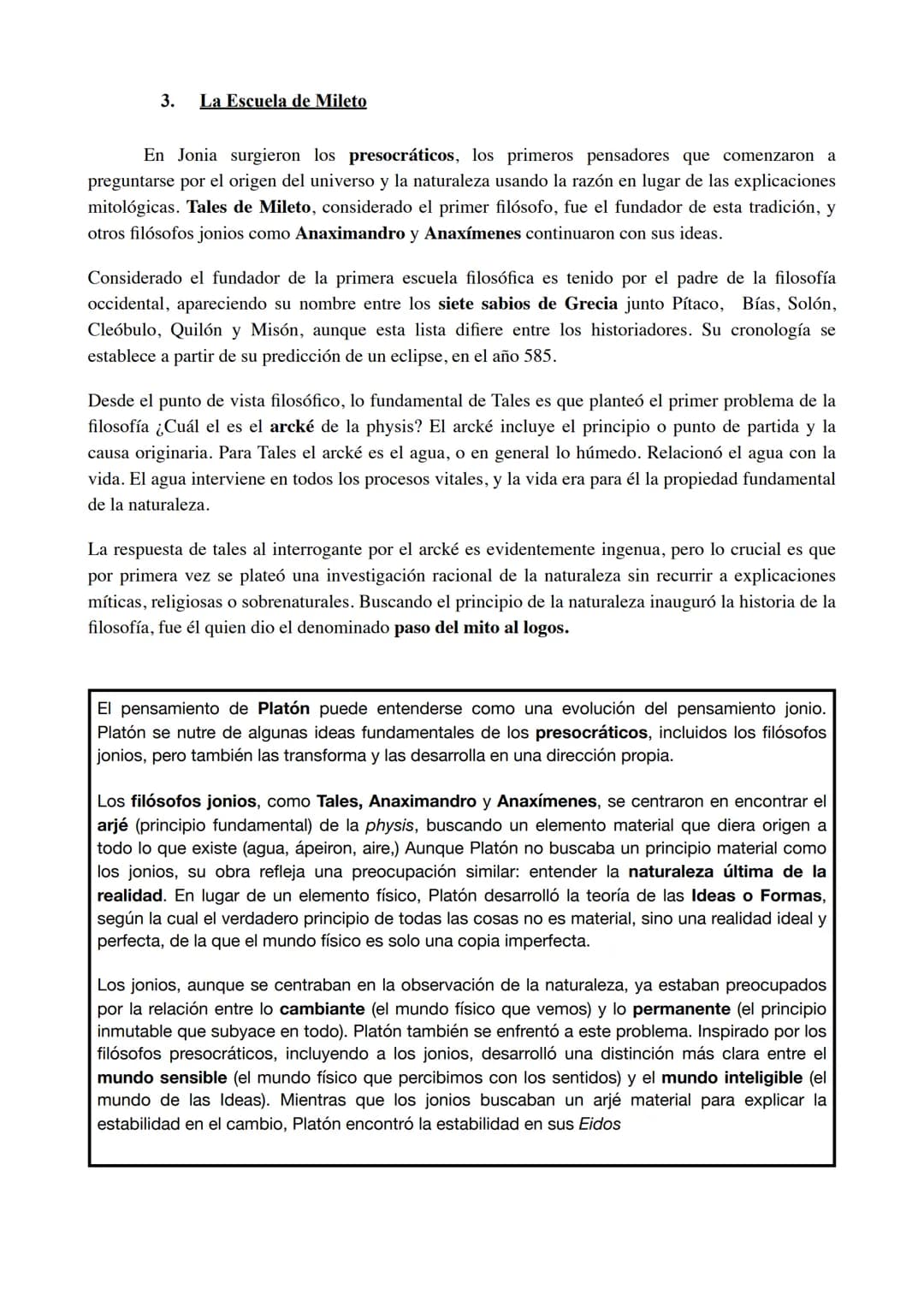 UNIDAD 1. LA FILOSOFÍA PRESOCRÁTICA
1. El nacimiento de la filosofía
El nacimiento de la filosofía en la antigua Grecia se remonta al sigl