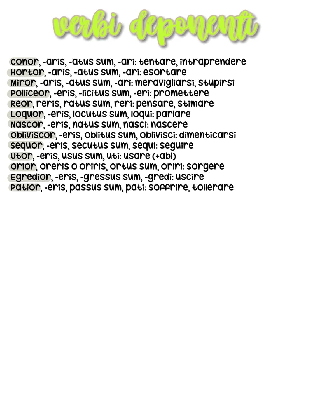 # I declinazione
| | SINGOLARE | PLURALE |
| :---------- | :-------- | :------ |
| NOMINATIVO | ros-a | ros-ae |
| GENITI