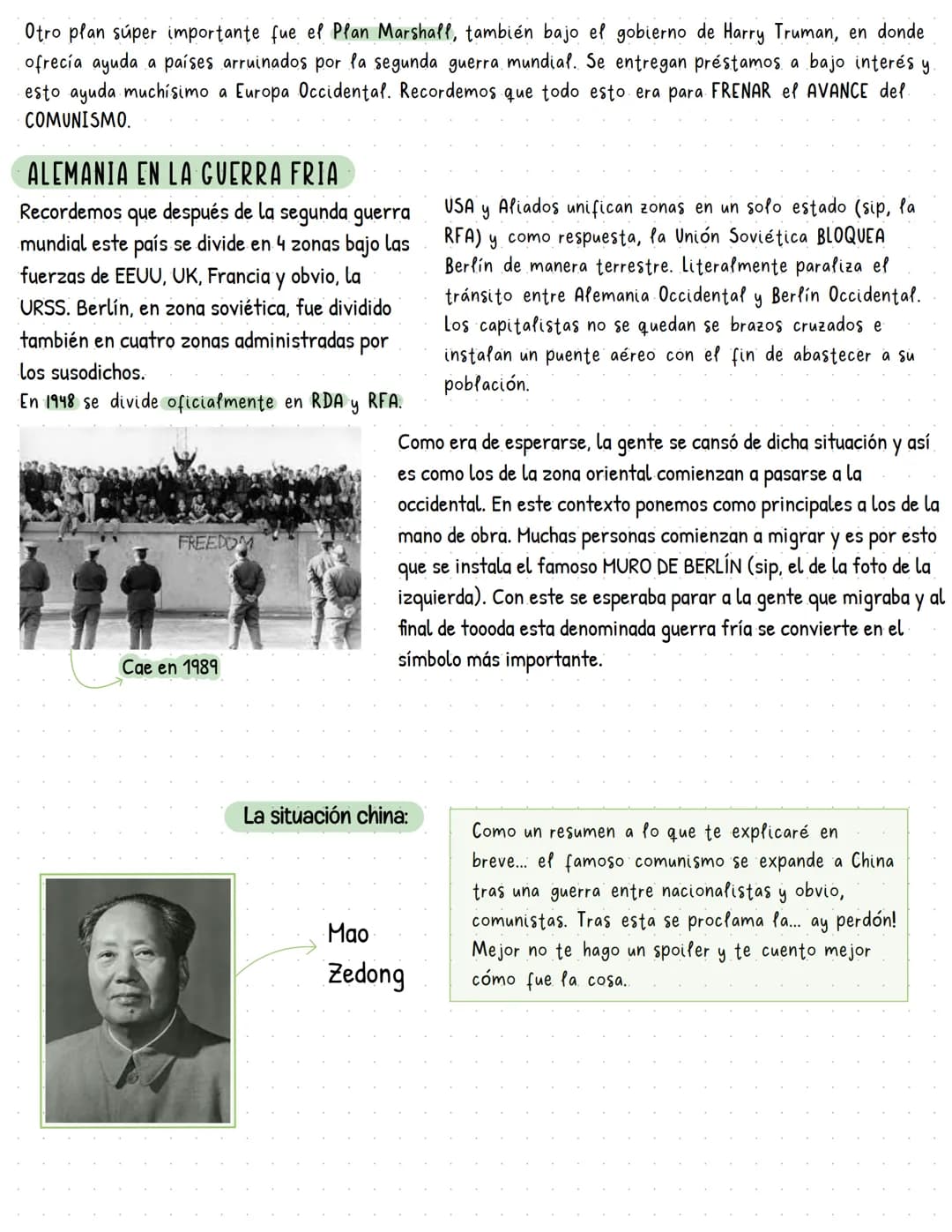 # ¡Recuerda!
Durante la llamada guerra
fría JAMÁS hubo un enfren-
tamiento directo entre las
potencias (USA y URSS).
Ellos sólo apoyaron en