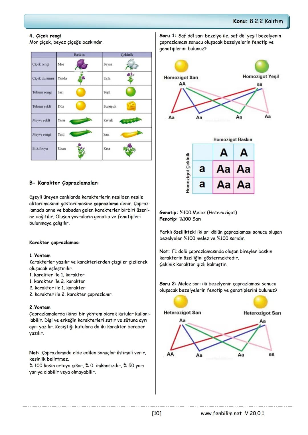 # 8.Sınıf Fen Bilimleri
Ders Notları
Barış ZEREN
Fen Bilimleri Öğretmeni
www.fenbilim.net V 20.0.1 # 1.Ünite: Mevsimler ve İklim
Konu: 8