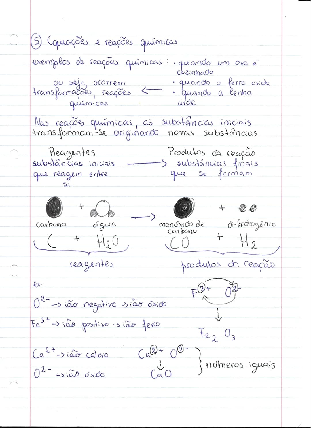 1 teste físico-química
Reações químicas:
• O que é um corpusculo? - nome dado à menor porção
de substância. E invisível.
Nota: os corpusc