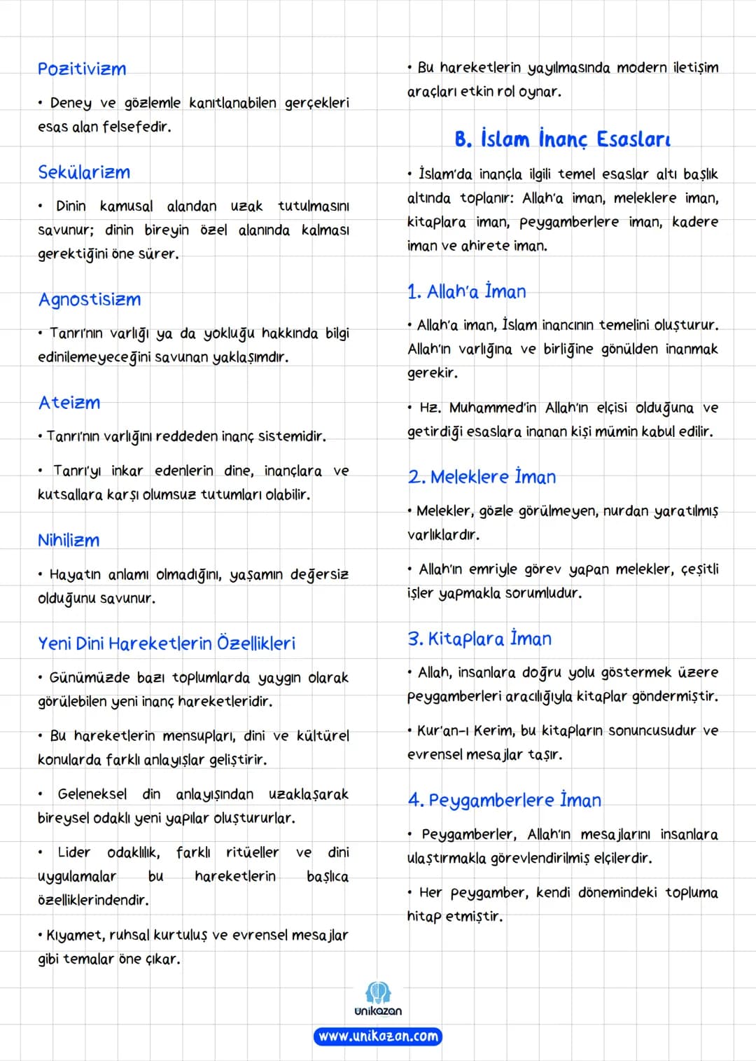 DIN
ve
felsefe
notları
unikazan.com # İslam'da Bilgi Kaynakları
* İslam'a göre insanoğlu doğuştan öğrenme ve
bilgilenme yetisine sahi