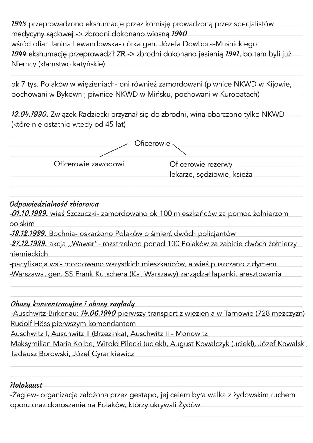 Temat: Polska pod okupacją niemiecką i sowiecką
Pakt Ribbentrop-Molotow
-linia podziału wzdłuż Narew-Wisła-San
-23.08.1939.
Traktat o gran