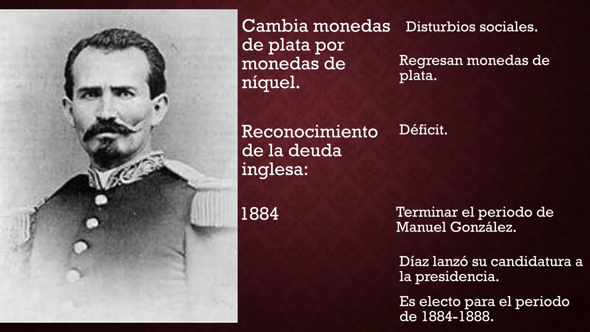 # Bloque II
# La Revolución Mexicana y México Contemporáneo # México ante el
imperialismo: el Porfiriato Noviembre de 1876:
•Tecoac, derro