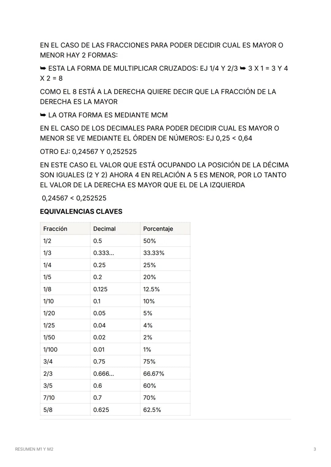 # RESUMEN M1 Y M2
COMPLETO (part. 1)
## Eje Números Enteros y Racionales
LA SUMA O RESTA DE:
- DOS PARES DAN COMO RESULTADO UN NÚMERO PA