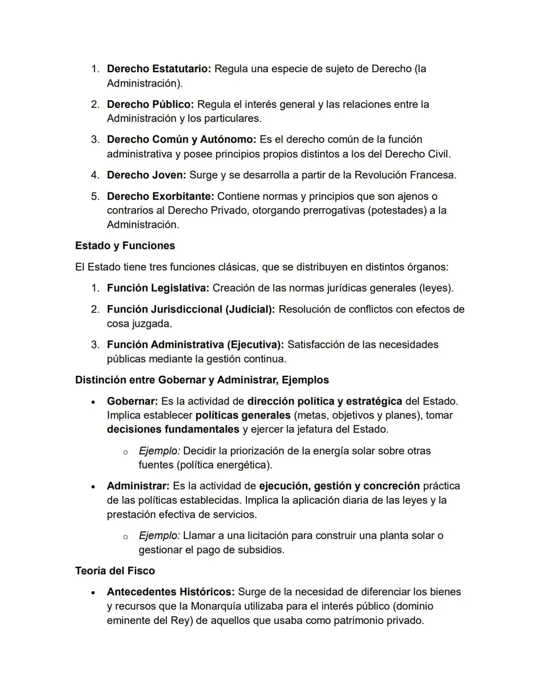 # UNIDAD I: ADMINISTRACIÓN Y DERECHO
Concepto de Derecho Administrativo
Es la rama del Derecho Público que regula la organización, el func