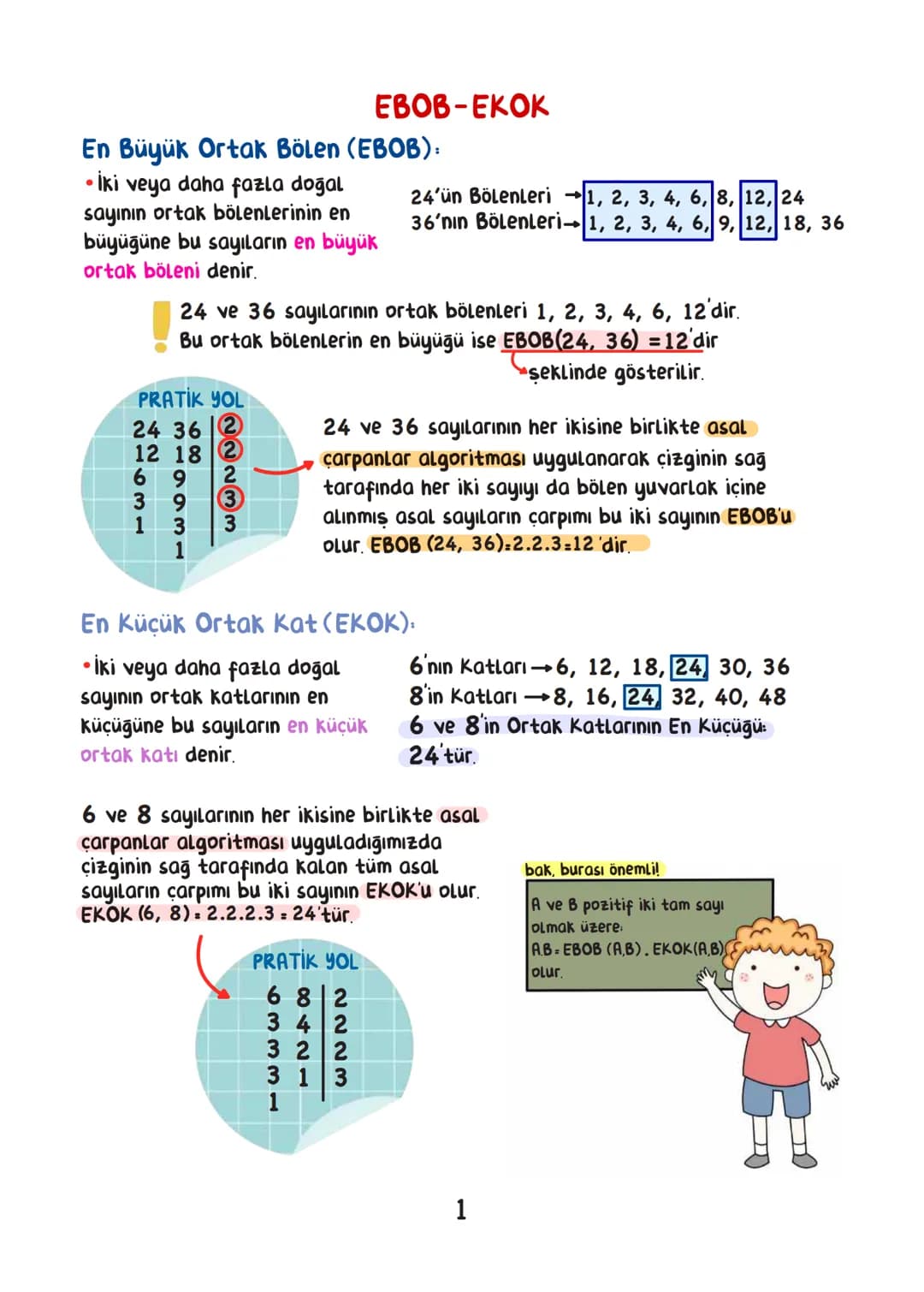 MATEMATİK
• İÇİNDEKİLER.
EBOB EKOK 1
ÇARPANLAR VE KATLAR. 4
ÜSLÜ SAYILAR 6
KÖKLÜ SAYILAR 8
VERİ ANALİZİ 14
业
OLASILIK 16
CEBİRSEL İFADELER