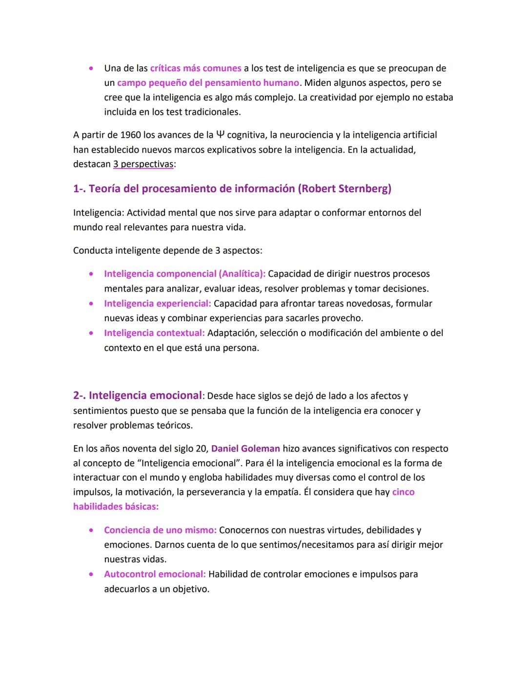 # PENSAMIENTO
Difícil de definir, implica abstracción. Dominio del enfoque cognitivista. Pensar es realizar
computaciones simbólicas a trav